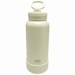Sarina Hydro 32 Oz Go-Getter Insulated Stainless Steel Water Bottle with Straw Lid in Cream