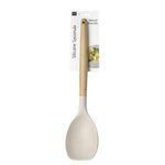 Assorted Colors Silicone Cooking Spoon Spoonula with Wooden Handle