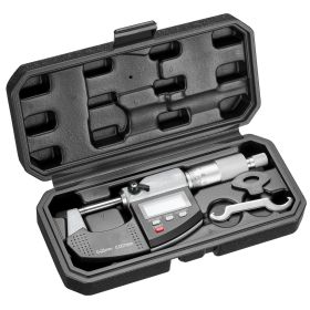 Micrometer Set, Digital Outside Micrometer 0-1 inch Measuring Range, 0.00005" Resolution, Ultra-Precision 0.0001 Accuracy, LCD Screen, in/mm Swit