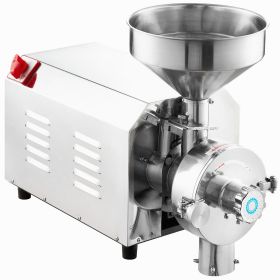 Soybean Grinder Commercial Grinding Machine for Spices 3000W Corn Mill Grinder 100 KG/H Stainless Steel Corn Grinder Industrial Flour Milling Mac