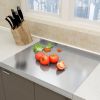 XXL 304 Stainless Steel Cutting Board  Anti-Slip & Mildew-Proof! No More Moldy Wooden Boards | Heavy-Duty & Food-Safe, Easy to Clean Chop Meat
